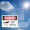 Signmission Hot Surface Sign, 3.5 in H x 5 in W, Vinyl Decal, Hot Metal OS-2PACK-DS-D-35-L-1361 - alternate 2